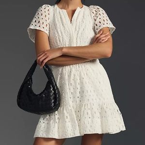 Anthropologie The Somerset Mini Dress: Eyelet Edition